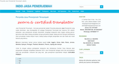 Desktop Screenshot of indojasapenerjemah.com