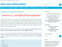Tablet Screenshot of indojasapenerjemah.com